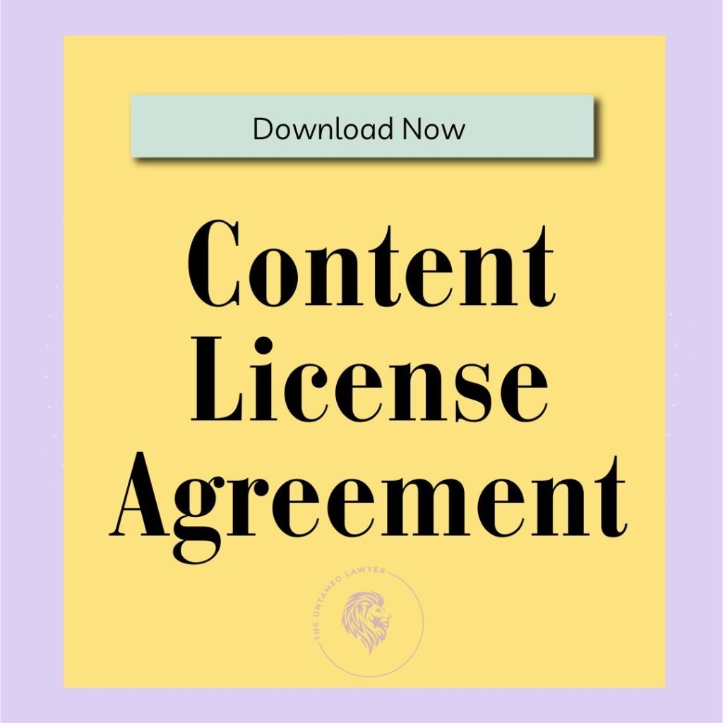 Content License Agreement